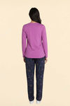 Zivame Buttersoft Knit Poly Pyjama Set - Evening Blue — thumbnail 4